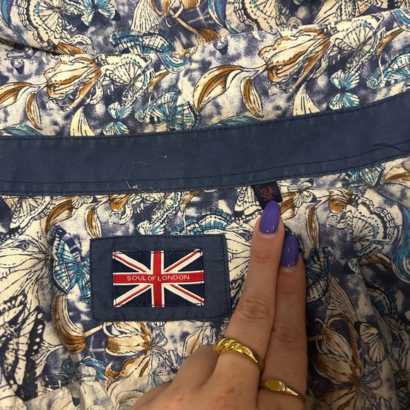 Short-sleeve blouse for man - Soul of London - Picture 3 of 3